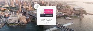 T╴Mobile 15／30天 10GB＋無限美國通話上網電話卡台港澳寄送、台灣機場領取 $1311