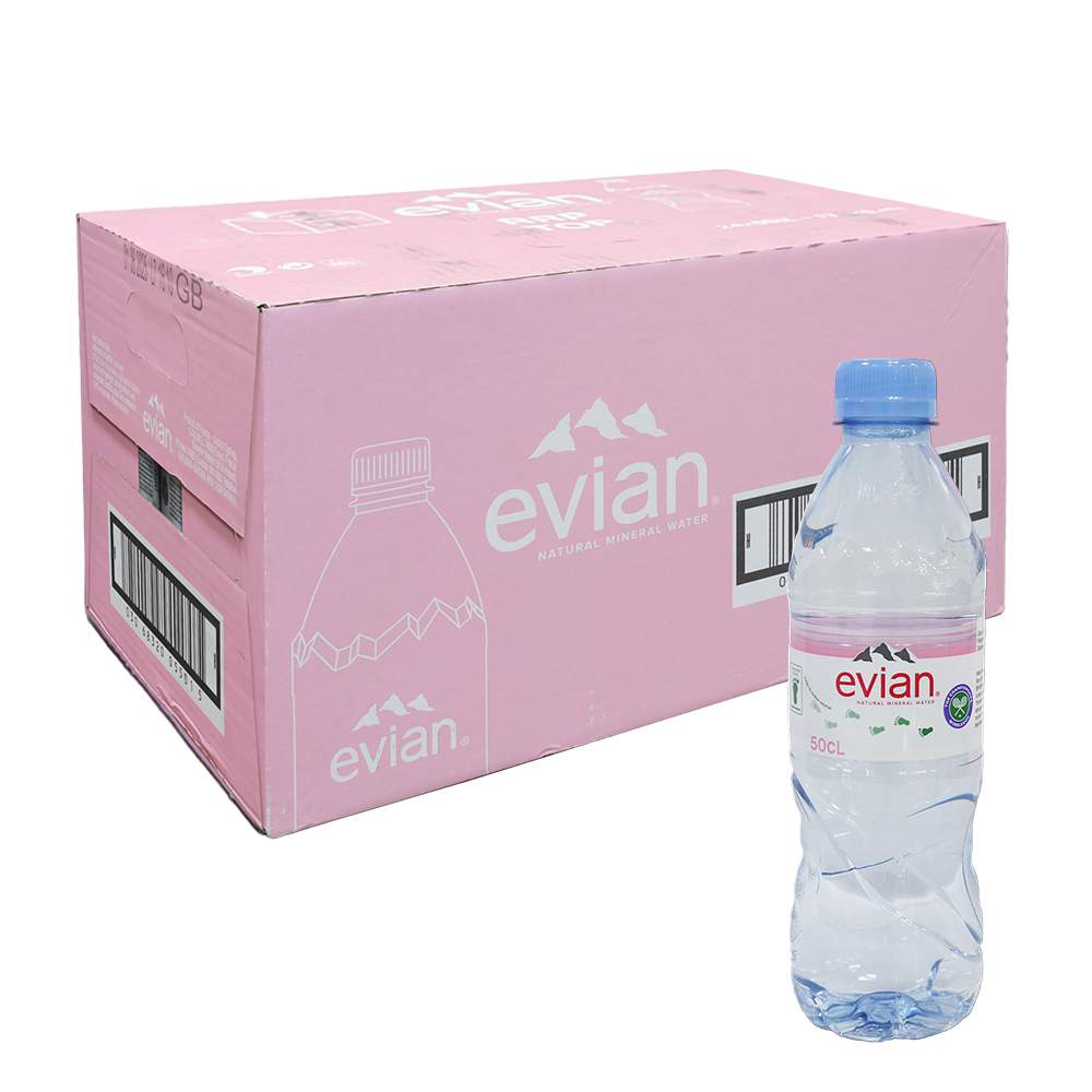 法國 EVIAN 礦泉水 塑膠瓶裝(500mlx24瓶) $699 - 愛票網