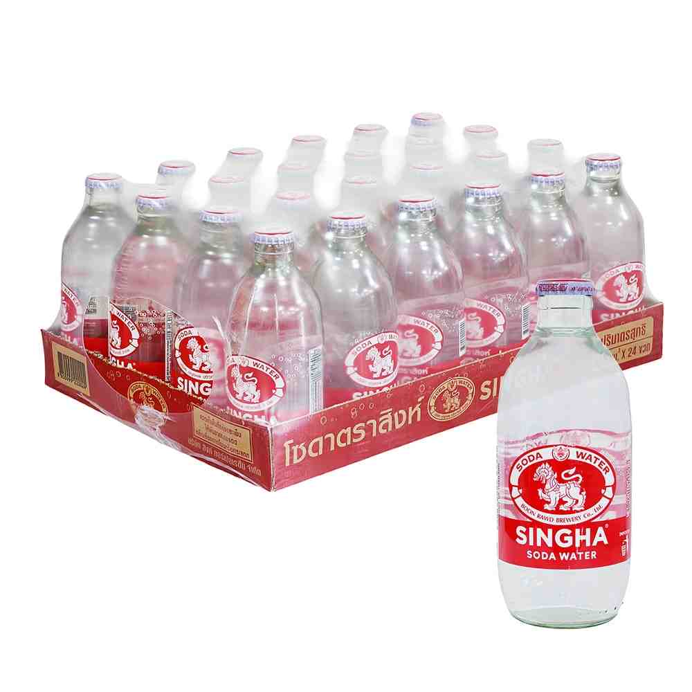 SINGHA SODA WATER 勝獅氣泡礦泉水 玻璃瓶裝(325mlx24瓶) $699 - 愛