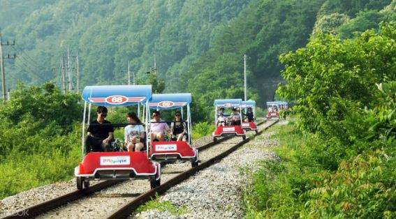 韓國原州鐵路自行車 & 鹽山鐵索橋一日遊線上訂票 $3080 - 愛票網