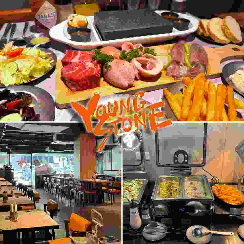 台北 洋石岩燒牛排平日海陸雙人套餐+半自助式吃到飽 $1099 - 愛票網