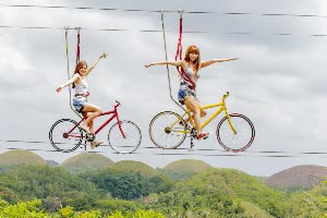 薄荷島私人包車一日遊巧克力山探索公園＆鋼索單車 薄荷省出發 $2576 - 愛票網
