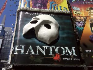 紐約百老匯音樂劇  歌劇魅影 The Phantom Of The Opera 門票 $3502 -